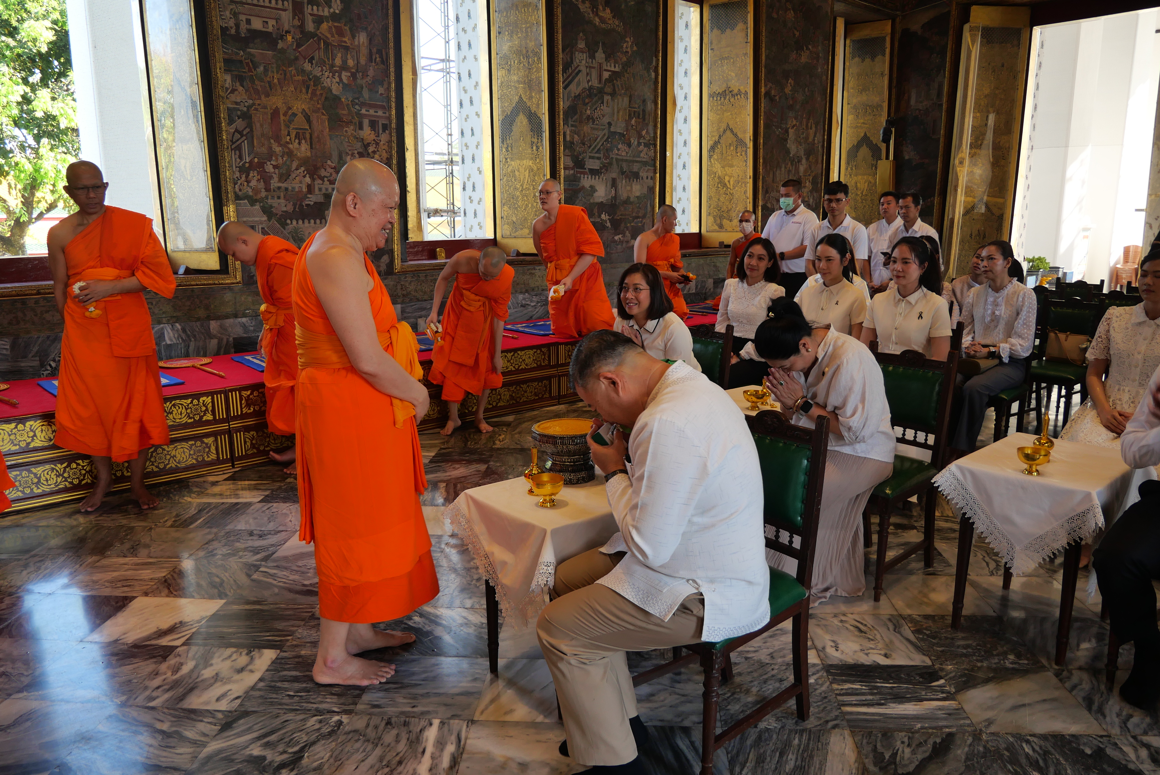 title - ปลัดกระทรวงเกษตรและสหกรณ์ พร้อมด้วยคณะผู้จัดเตรียมงานพระราชพิธีพืชมงคลจรดพระนังคัลแรกนาขวัญ ประจำปี ๒๕๖๙ ทำบุญถวายผ้าไตรและเครื่องไทยธรรม